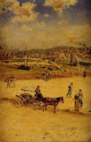 Jean Francois Raffaelli - The Beach at Trouville